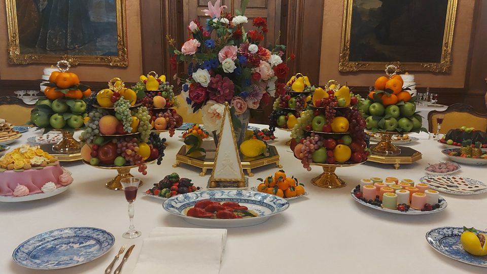 Barokní sladkosti byly často vyrobené z marcipánu a želé | foto: Markéta Vejvodová, Český rozhlas Barokní sladkosti byly často vyrobené z marcipánu a želé