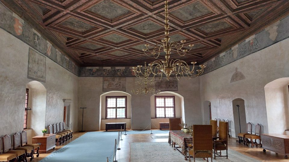 Hodovní síň, později v ní bylo zámecké divadlo | foto: Irena Šarounová, Český rozhlas Hodovní síň, později v ní bylo zámecké divadlo