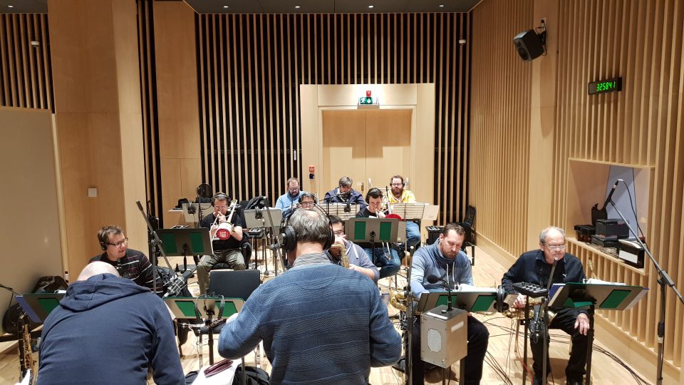 Rozhlasový Big Band Gustava Broma nahrával ve studiu 7 nové aranže