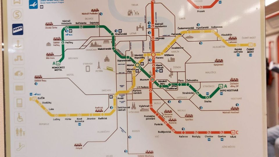 Plán pražského metra