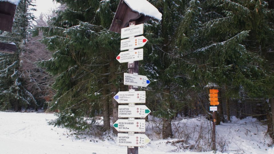 Skřítek je opravdu významným východiskem turistických tras