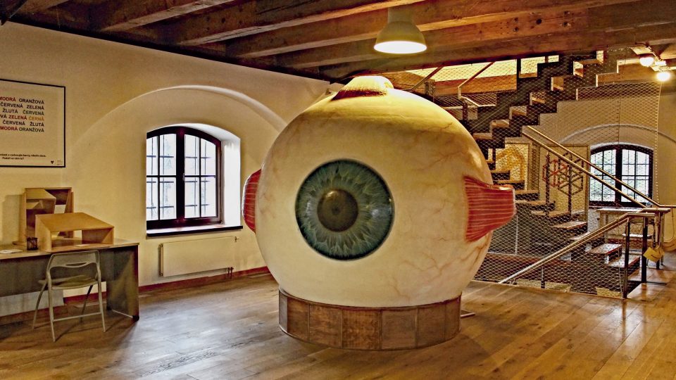 Model oka v olomoucké Pevnosti poznání