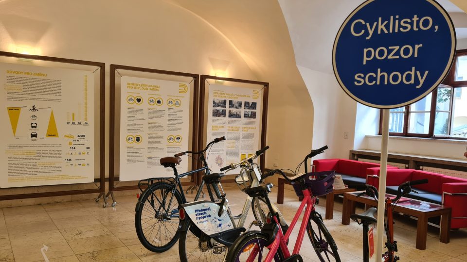 Výstava v brněnském Urban centru o cyklodopravě