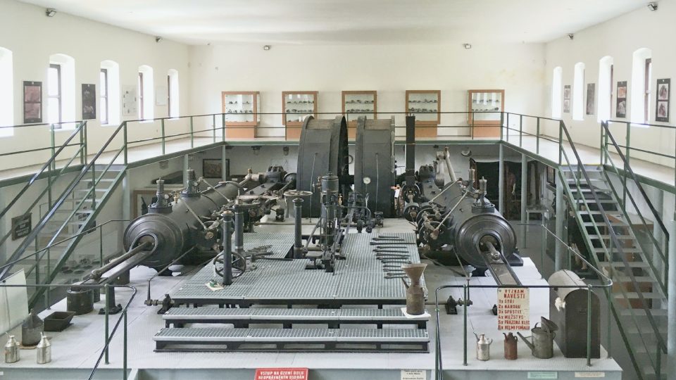 Chloubou muzea je těžní parní stroj z roku 1897