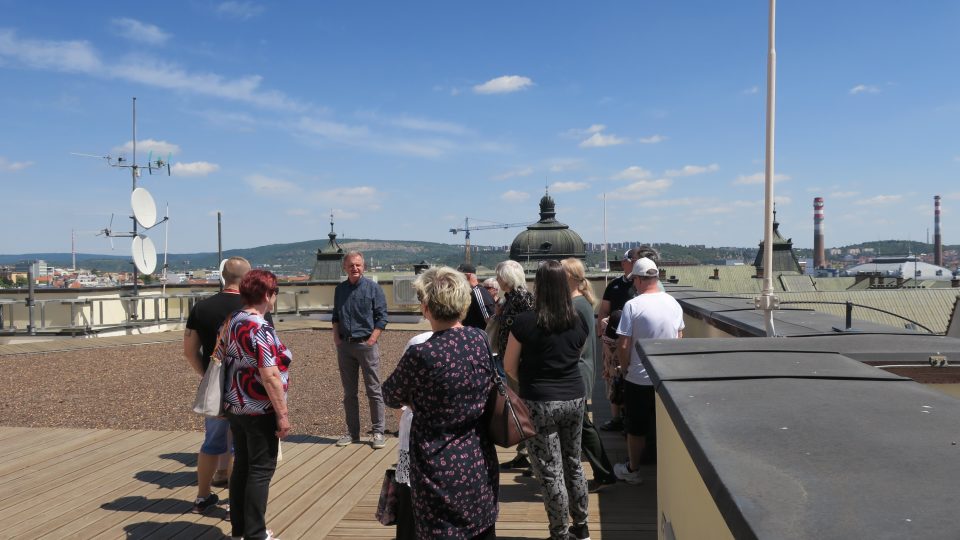 Komentovaná prohlídka na střeše budovy Českého rozhlasu Brno