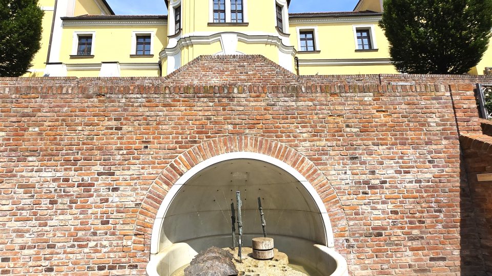 Na Jižních  terasách se nachází i nevšední fontána