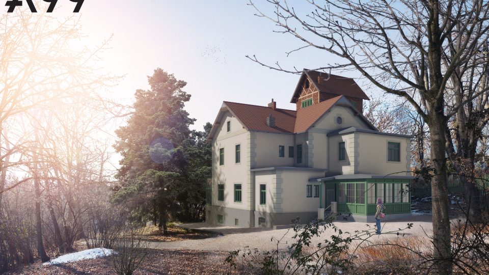 Vizualizace projektu Záchrana a rehabilitace Arnoldovy vily