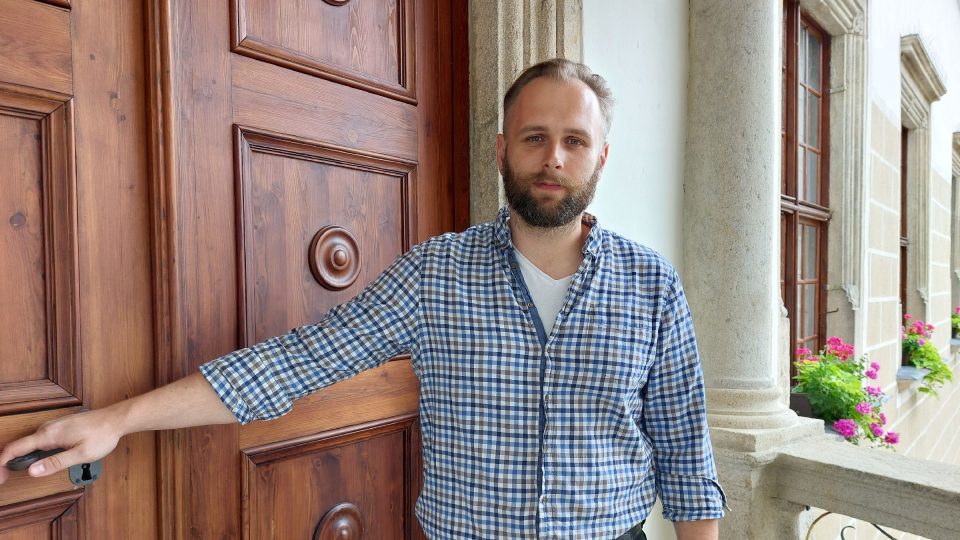 Kastelán telčského zámku Roman Dáňa | foto: Irena Šarounová, Český rozhlas Kastelán telčského zámku Roman Dáňa
