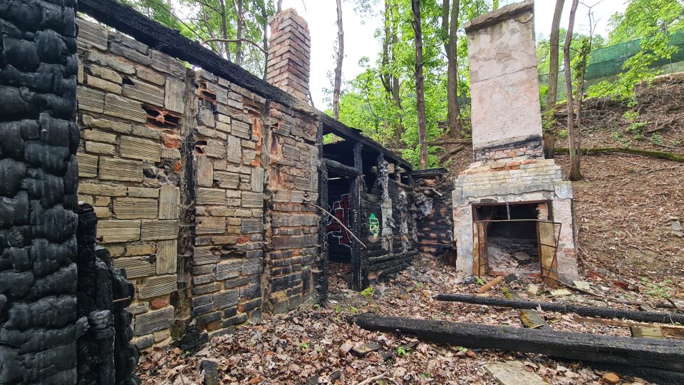 Torzo nejstarší sauny v Brně. Ta vyhořela