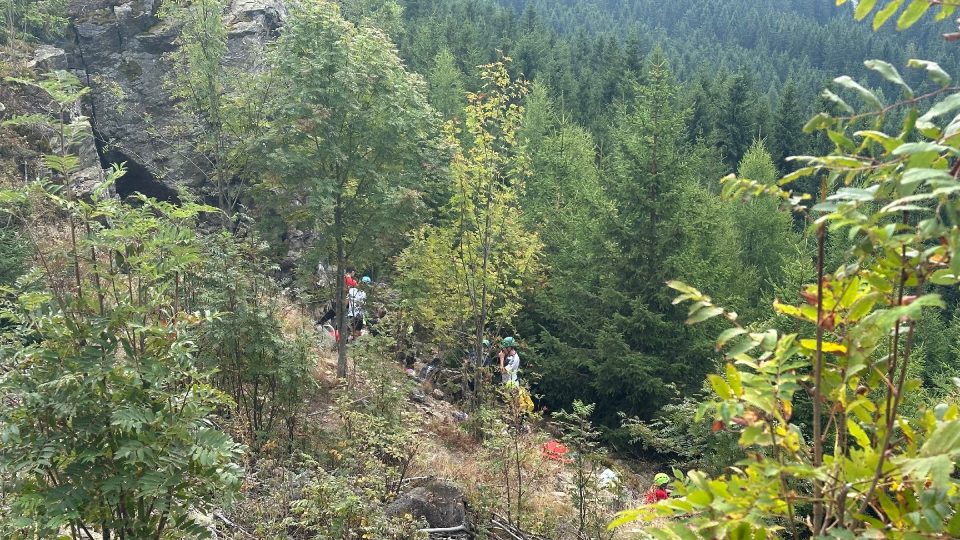 Skály jsou vyhledávané zejména horolezci | foto: Jana Strejčková, Český rozhlas Skály jsou vyhledávané zejména horolezci