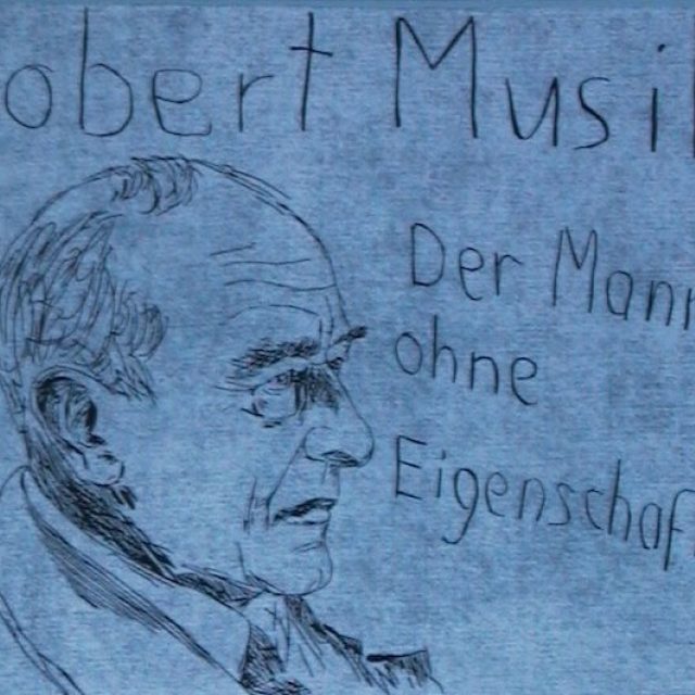 Robert Musil na kresbě stuttgartského grafika Joachima Sautera | foto:  Německé kulturní sdružení region Brno