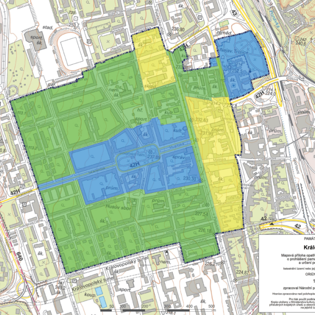 Nově vyhlášená památková zóna v Brně-Králově poli | foto: Ministerstvo kultury