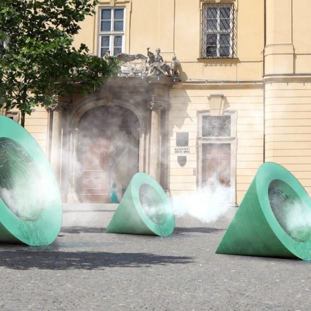 Vodní prvek na Dominikánském náměstí | foto: Magistrát města Brna