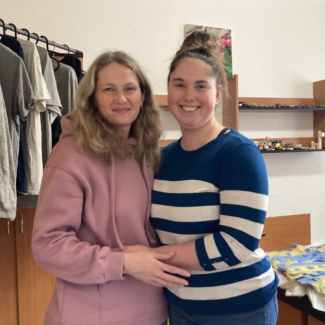 Maminka Olga s dcerou Sofií teď bydlí spolu na vysokoškolských kolejích | foto: Petr Tichý,  Český rozhlas