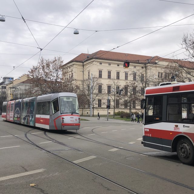 MHD v centru Brna | foto: Ludmila Opltová,  Český rozhlas