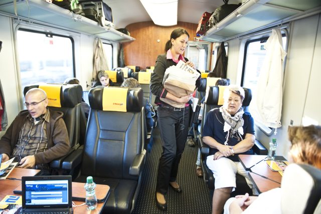Vlak Regiojetu | foto: Filip Jandourek