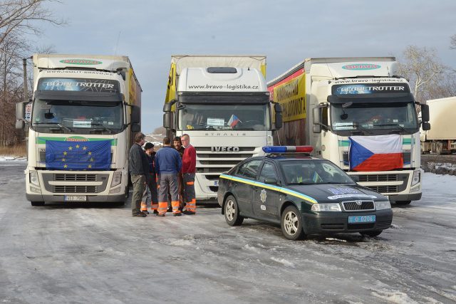 Pardubickému kraji s převozem materiálu pomůže firma Isolit Bravo z Jablonného nad Orlicí,  která má s konvoji na Ukrajinu zkušenosti  (archivní foto) | foto: Ivo Dokoupil