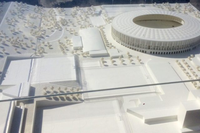 V Brně odtajnili model nového stadionu Za Lužánkami | foto: David Nekvinda,  Český rozhlas