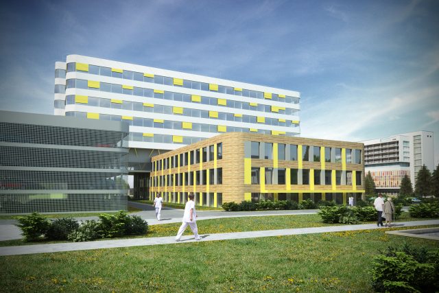 Vizualizace nové budovy porodnice ve FN Brno v Bohunicích | foto: Fakultní nemocnice Brno