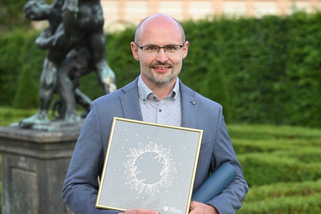 Roman Göttlicher coby vítěz Global Teacher Prize Czech Republic | foto: Michaela Říhová,  ČTK