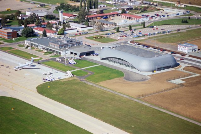 Letecký snímek brněnského letiště v Tuřanech | foto: Profimedia