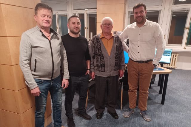 Zleva: Emil Hrubý,  Vít Němeček,  Antonín Hakala a Jiří Kokmotos | foto: Jaroslav Kneisl,  Český rozhlas