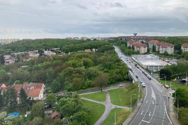 Výhled z bývalé restaurace Grand Prix v brněnských Kohoutovicích | foto: Karolína Wernerová,  Český rozhlas