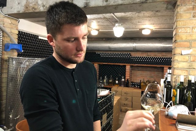 Podnikání ve vinařství si nanečisto zkouší někteří studenti Mendelovy univerzity | foto: Vlasta Gajdošíková,  Český rozhlas