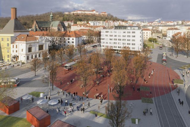Vizualizace Mendlova náměstí | foto: Chybik+Kristof Architects