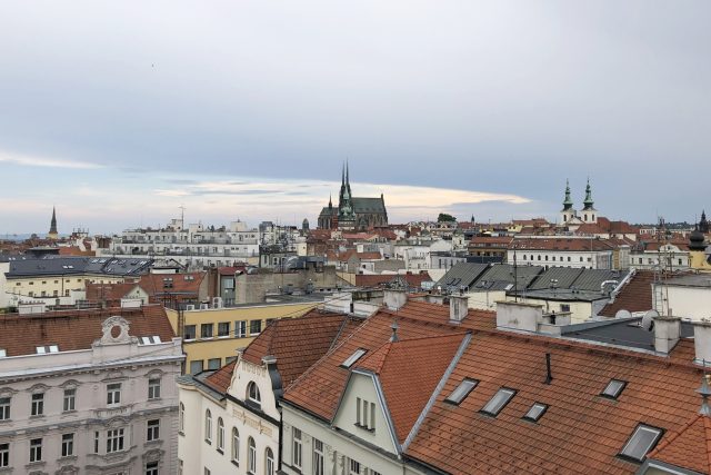 Brno  (pohled ze střechy rozhlasové budovy) | foto: Ludmila Opltová,  Český rozhlas