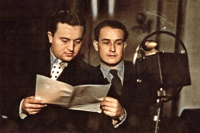Jan Werich  (vlevo) a Jiří Voskovec | foto: Archivní a programové fondy Českého rozhlasu